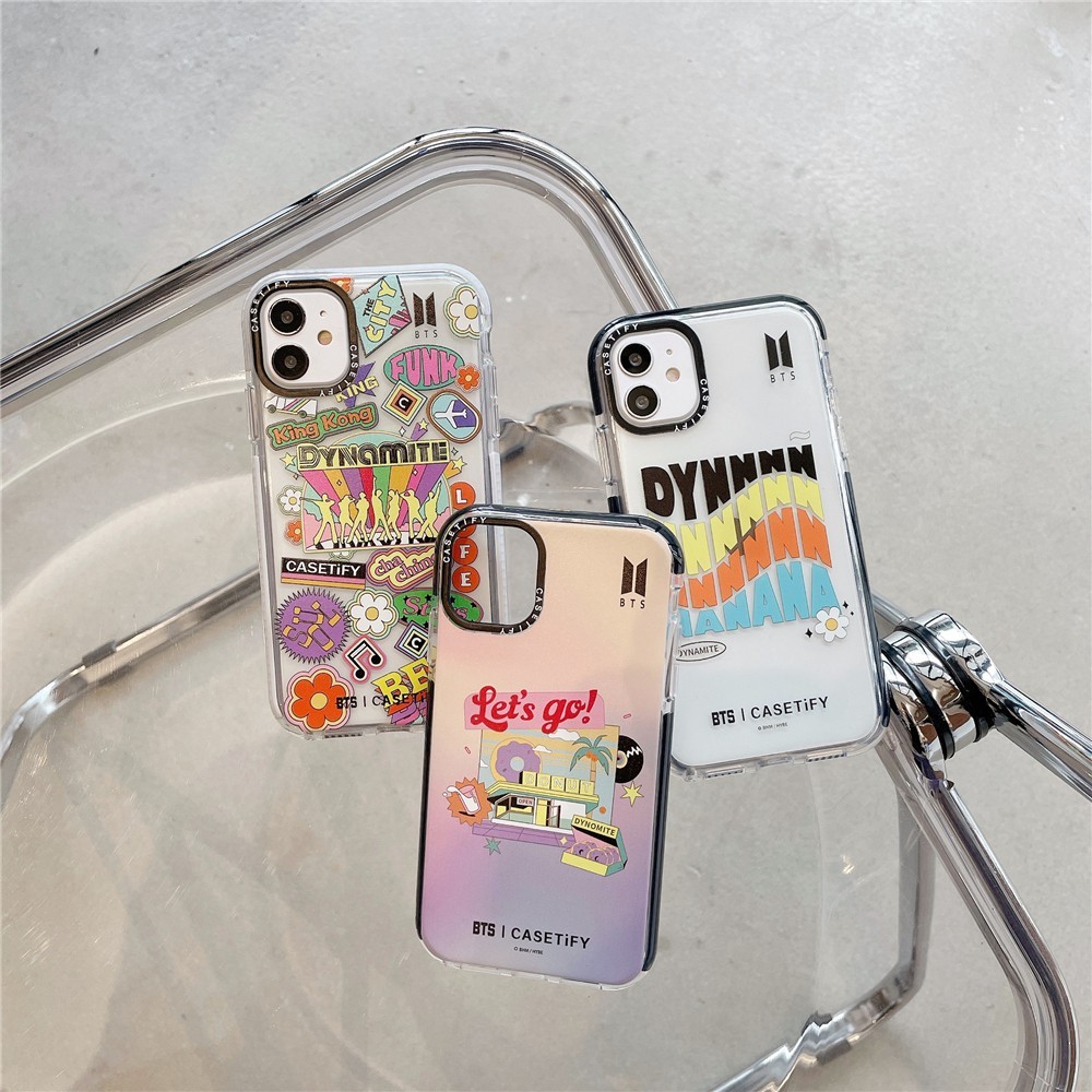 □ For iPhone 16 15 14 Pro Max Cover Case iPhone 11 12 Pro Max Casetify BTS Funny Case For iPhone 7/8