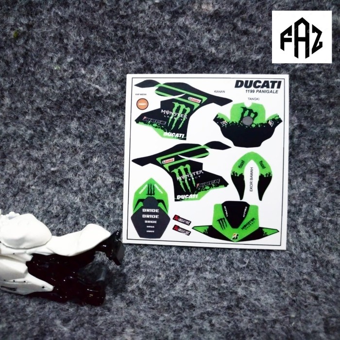 Decal  Diecast hotwheels motor ducati panigale