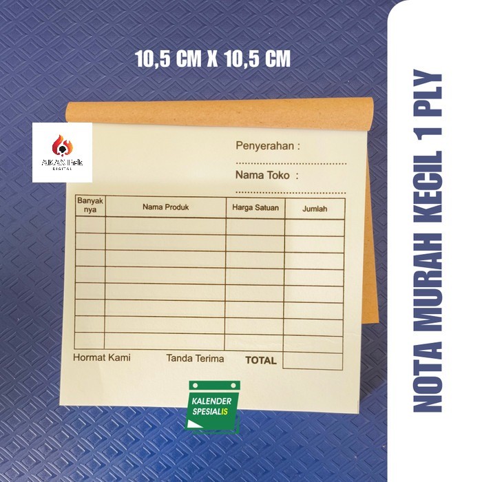 

NOTA KONTAN MINI 1 PLY - NOTA HVS KECIL TERMURAH