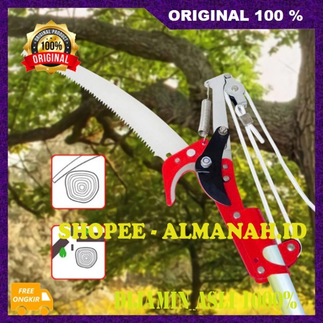 [BISA COD] Gunting Dahan Tarik Pisau Tali Multifungsi Gergaji Kopi Cengkeh Gunting Dahan Tarik Gerga
