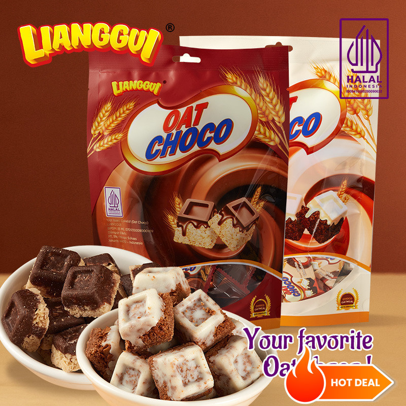 

[Harga promosi diskon]Halal Lianggui Oat Choco Oatmeal Rasa Cokelat Oatmeal Rasa Cokelat Putih 90g Sereal Sehat CHOCO COCONUT/ STRAWBERRY/ CHOCO & MILK BURSTLURRY CRISPY & SWEET Wafer Bulat Salut Chocolate Cones Cones Chocolates Flavour Wafer Roll