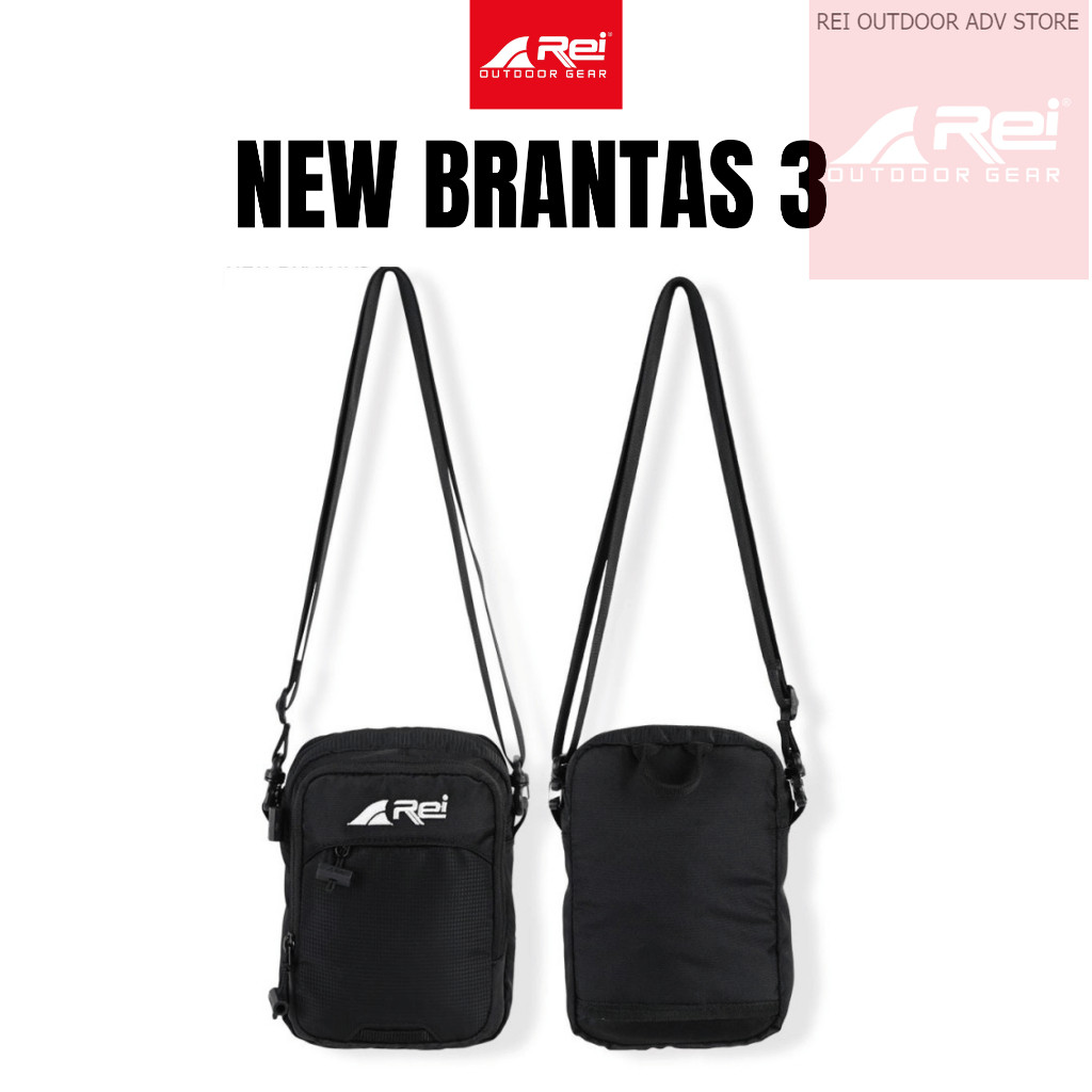 Rei Tas Selempang New Brantas 3 + Raincover Slingbag / Arei Outdoorgear Original