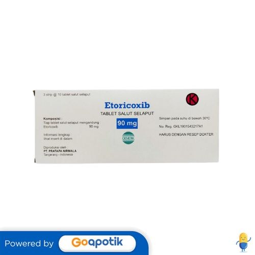 Etoricoxib Pratapa 90 Mg Box 30 Tablet