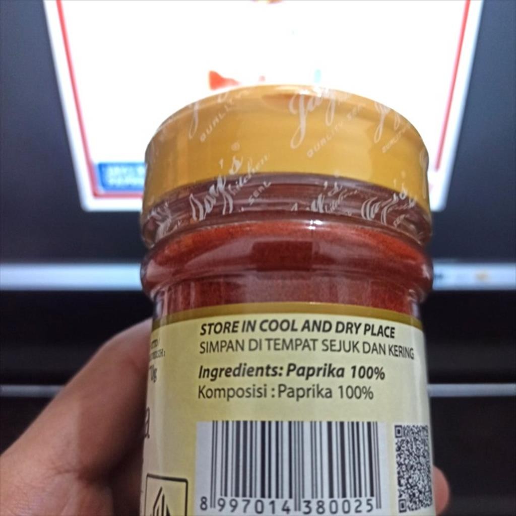 

GFD Jays Kitchen Paprika Powder Seasoning 70 Gr Jay's Paprika Bubuk