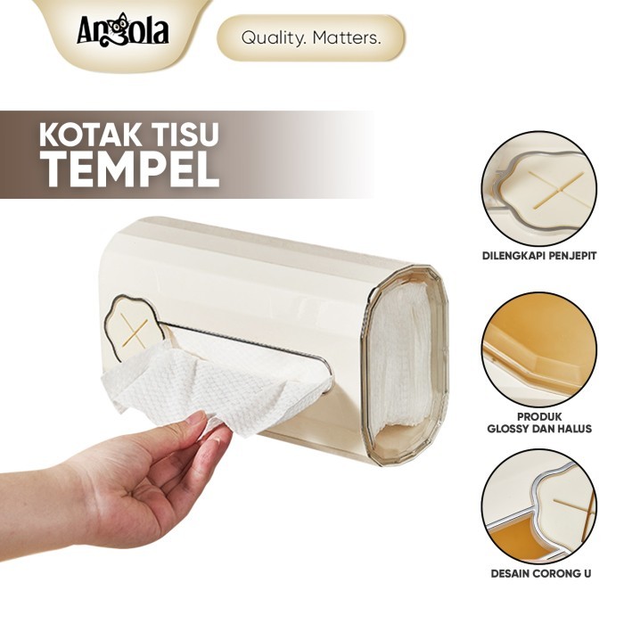 Angola Tempat Tissue Dinding D81 Tissue Box Tempat tisu Toilet / Dapur