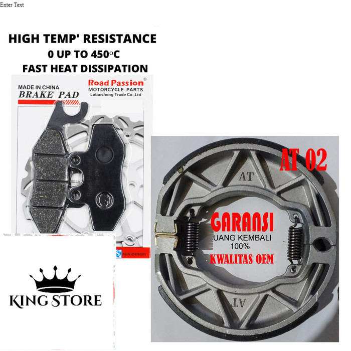 Kampas tromol dan Kampas rem depan Untuk Vespa Liberty 100 dan 150