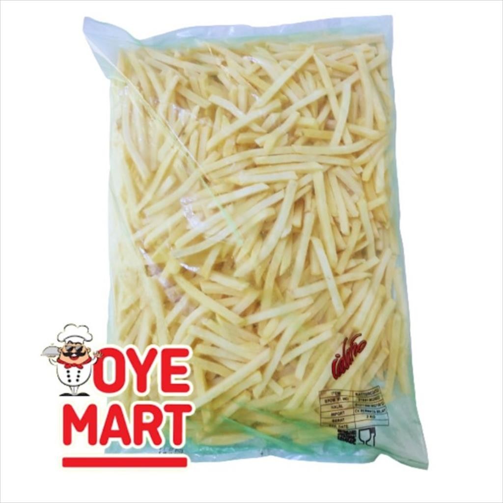 

IDAHO BATTER COATED 2 KG TRANSPARAN PACK /KENTANG GOREG BEKU/FRENCH FRIES