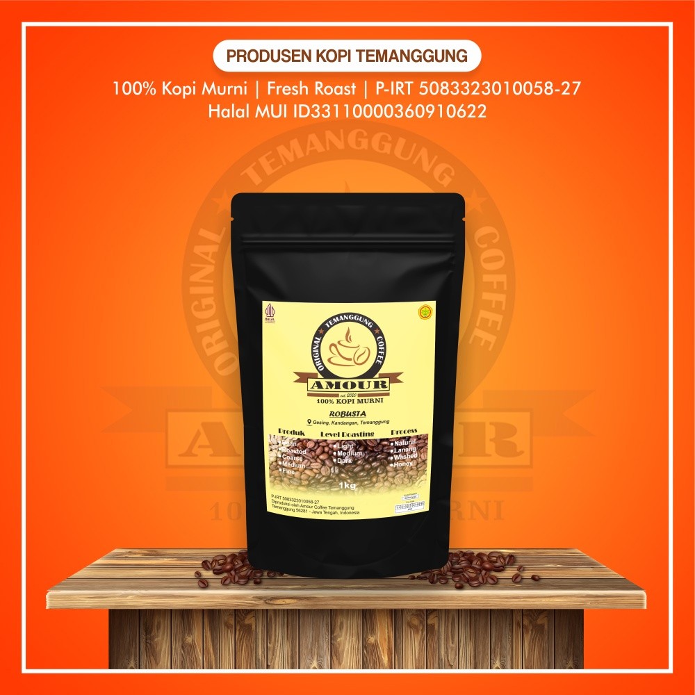 

Kopi Lanang Temanggung Robusta Bubuk Murni 1kg | Kopi Bubuk Murni 100% | Kopi Hitam Bubuk Asli