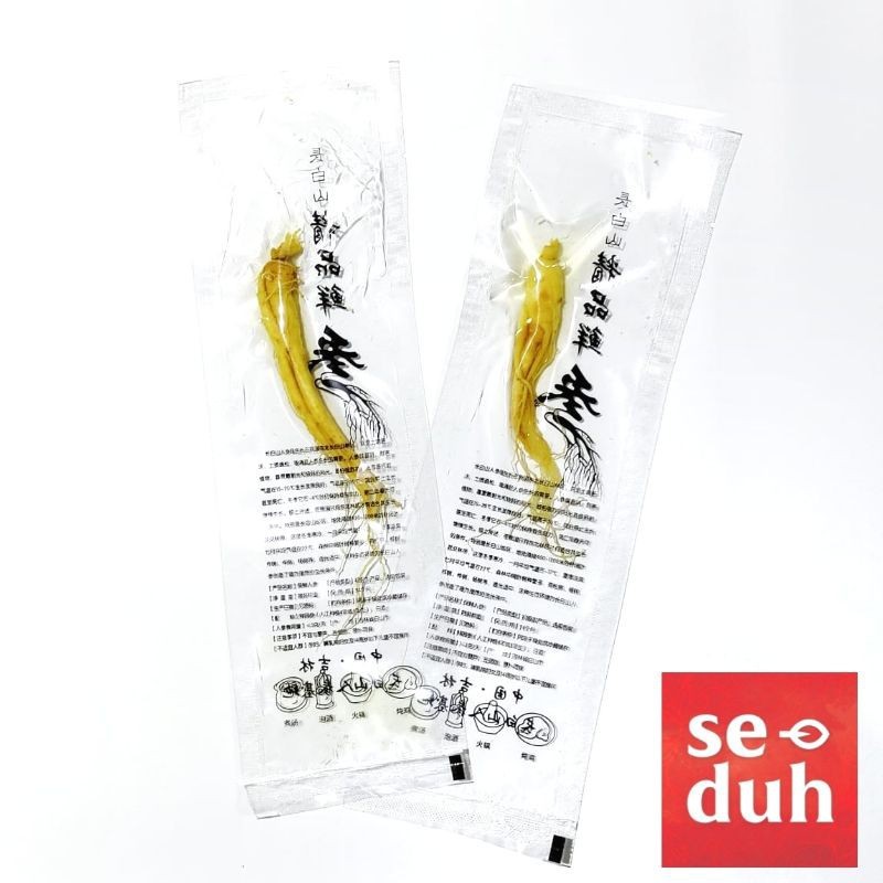 

Fresh Ginseng root vacuum pack / Akar Ginseng Segar Kemasan Vakum 20 gram