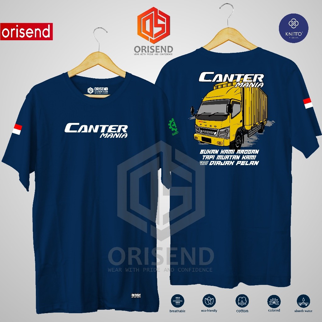 KAOS KOMUNITAS TRUK CANTER BOX, CANTER  MANIA TERBARU COTTON COMBED