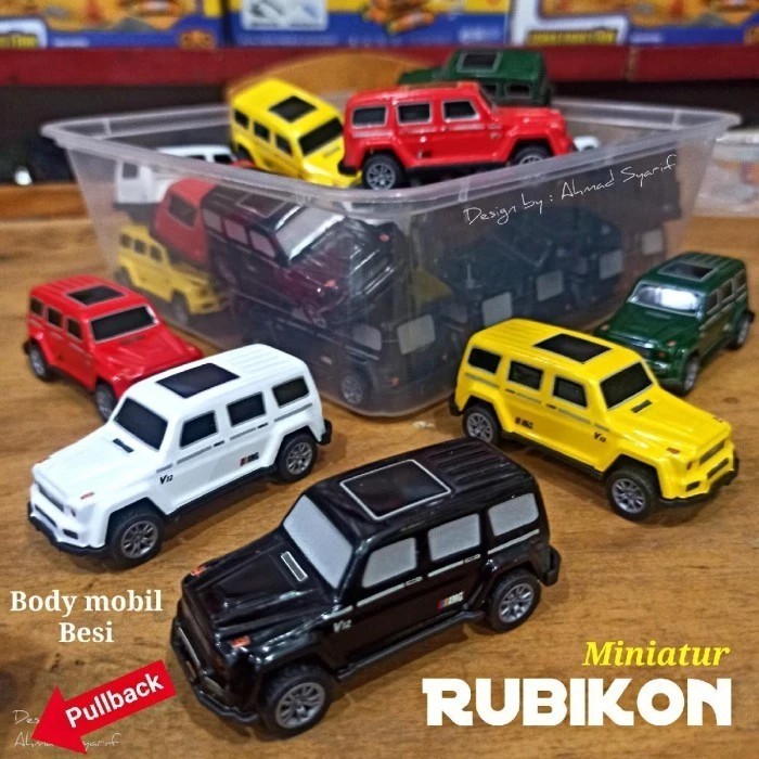 MOBIL IRON CAR MINIATUR RUBIKON (BESI - PULLBACK) MAINAN MOBIL BAHAN BESI MAINAN ANAK