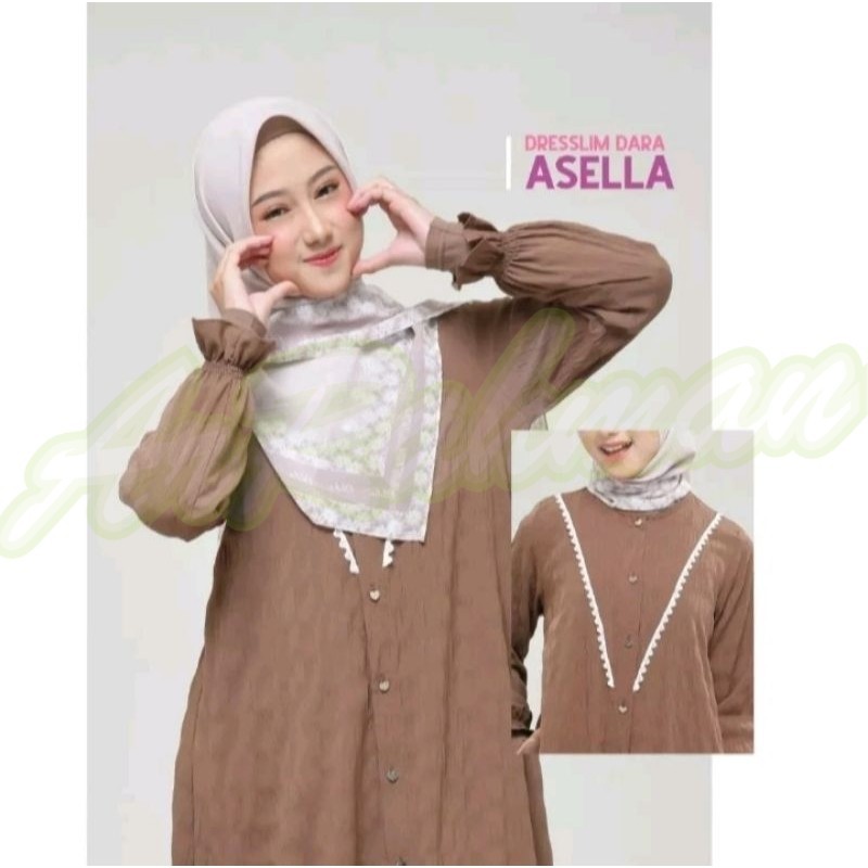 DISKON Rabbani Dresslim Dara Asella | Dresslim | Gamis remaja | Gamis Rabbani | Dress Rabbani | Outf
