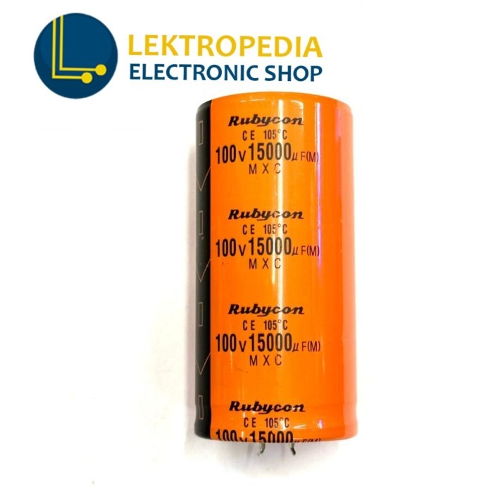 PART Elco 15000uf 100v Rubycon 15000 uf mikro 100 v volt Elko 100volt