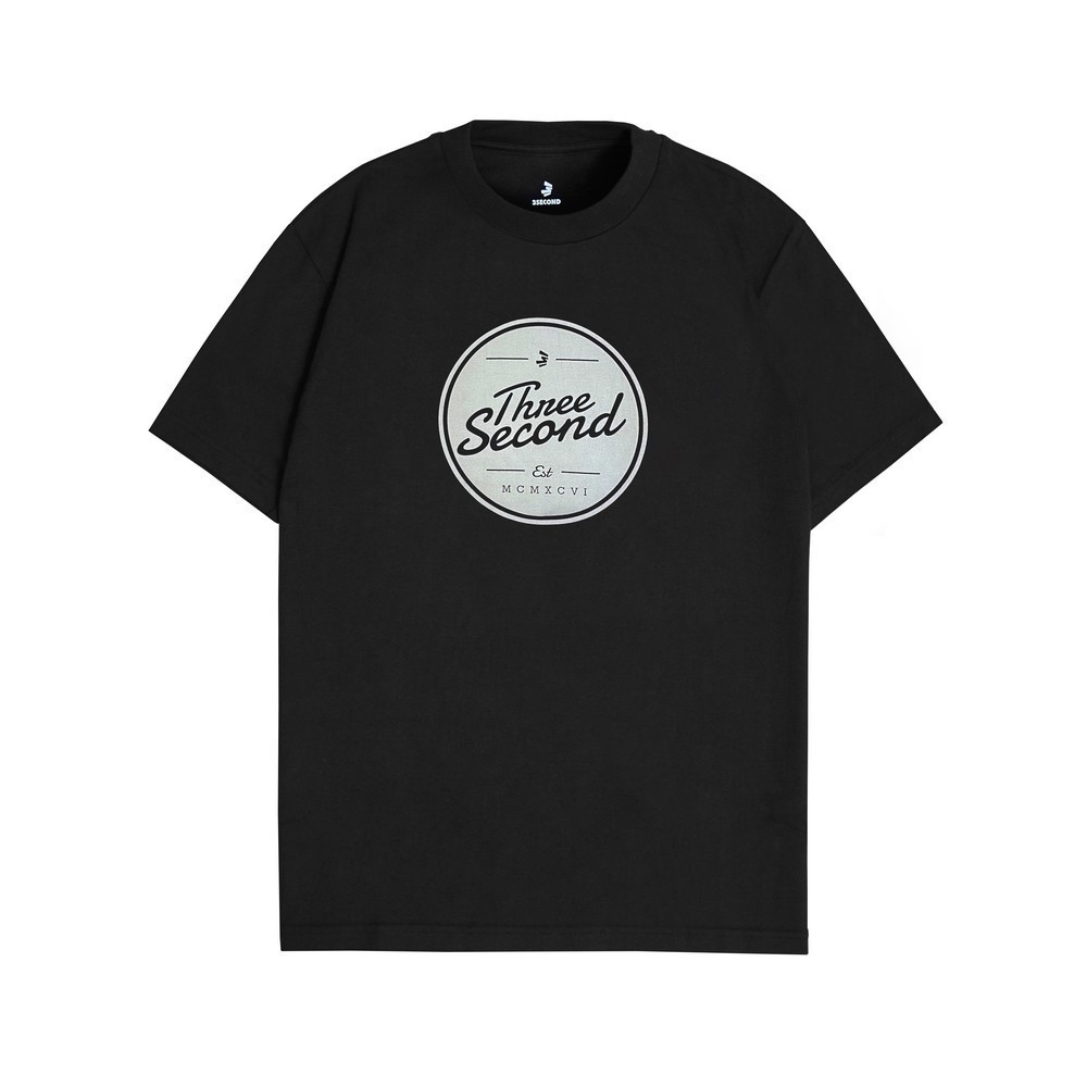 COD- 3Second Kaos Pria Lengan Pendek Katun Regular Fit Casual Tee Atasan Baju OL-C420424