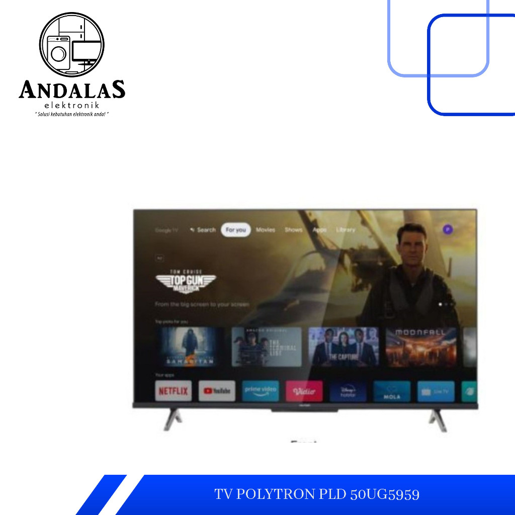 TV LED POLYTRON 50UG5959 SMART GOOGLE TV 50 INCH 4K UHD 50 UG 5959