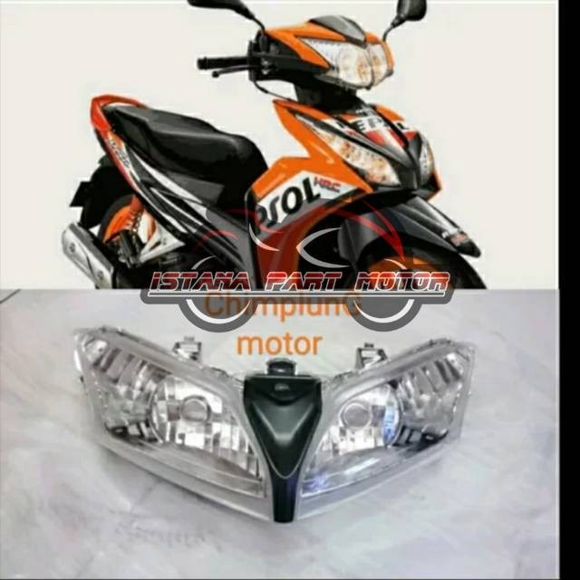termurah LAMPU REFLEKTOR DEPAN BLADE FI NEW 110 125 REPSOL 2011