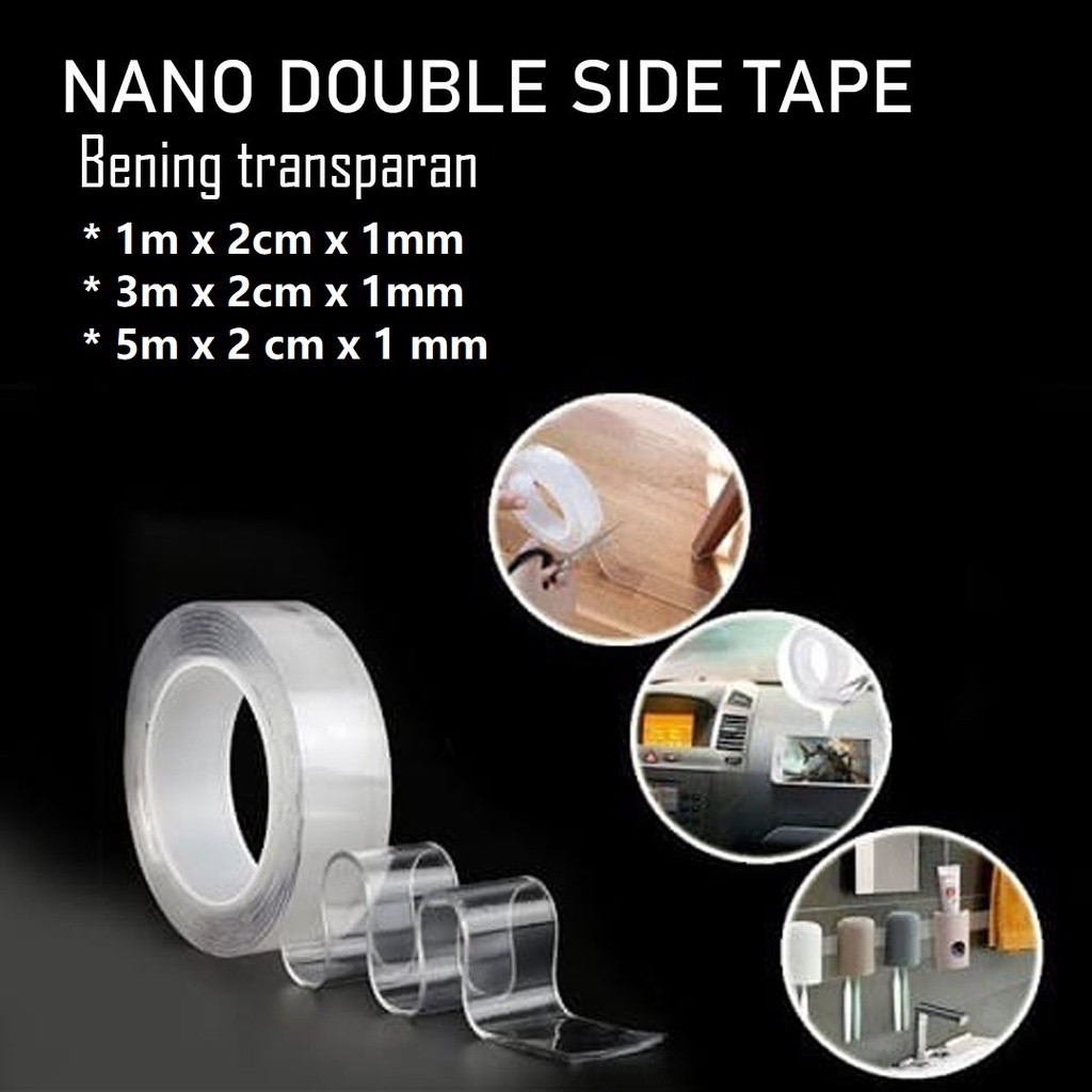 NANO DOUBLE TAPE MAGIC BENING TRANSPARAN