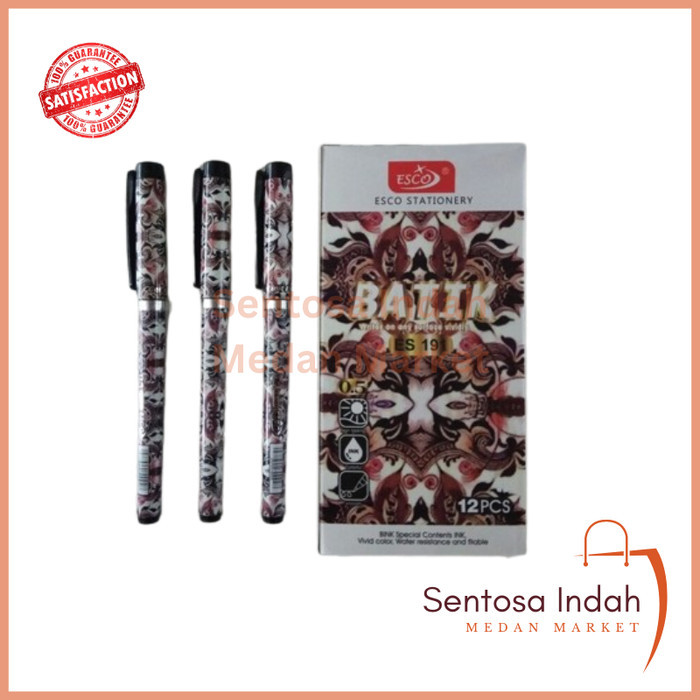 

Pulpen / Pen Esco Es 191 0,5mm Isi 12 Pcs