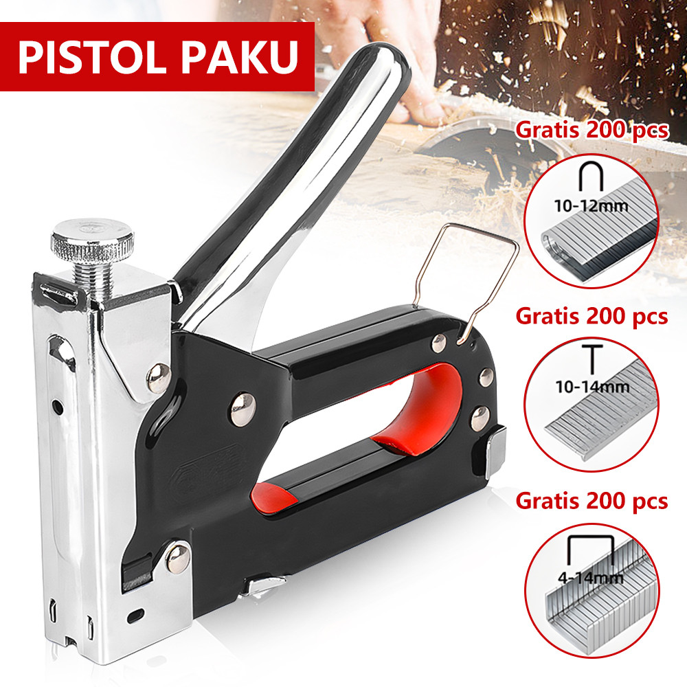 

Gratis 600 paku 3 In 1 Pistol Kuku Pistol Stapler Konstruksi Konstruksi Furnitur DIY Pelapis Pelapis Pistol Stapler Multifungsi Pistol Stapler Dekorasi Rumah Alat Pertukangan