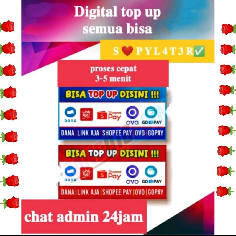 

New stiker top up dan isi semua bisa