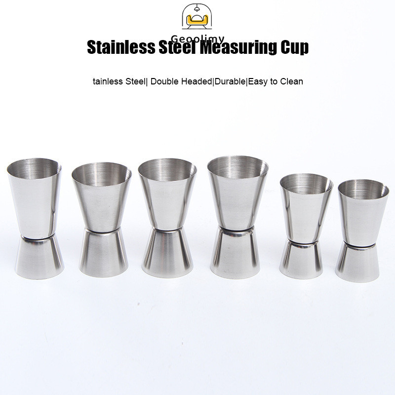 

Gelas Ukur Stainless Steel / Jigger Measure Cup Gelas Ukur Stainless Steel / Geoolimy