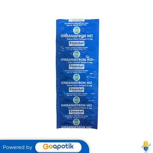 Ondansetron Hcl Interbat 4 Mg Strip 10 Tablet