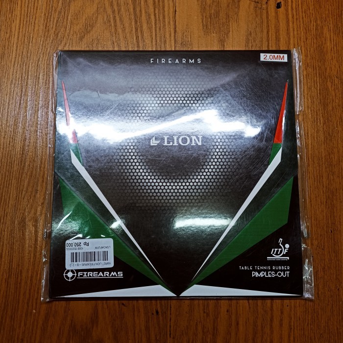 Karet Pingpong Bintik Serang LION FIREARMS (100% ORIGINAL) - Merah 2,0mm