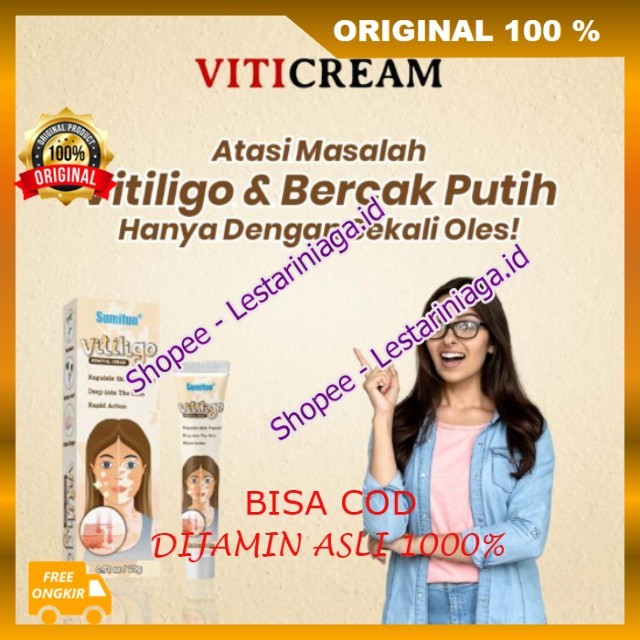 BELI 1 GRATIS 1 Viti Cream Salep Vitiligo Obat Vitiligo Atasi Masalah Vitiligo & Bercak Putih Hanya 