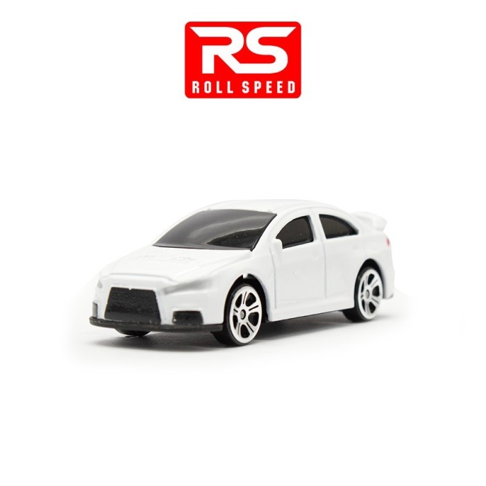 Diecast Metal 1:64 RS Roll Speed Mitsubishi Lancer Evo Putih