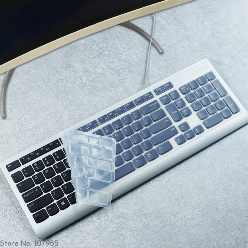 Silicone Keyboard Cover Protector Skin For Lenovo Essential Wireless Keyboard desktop Computer All i