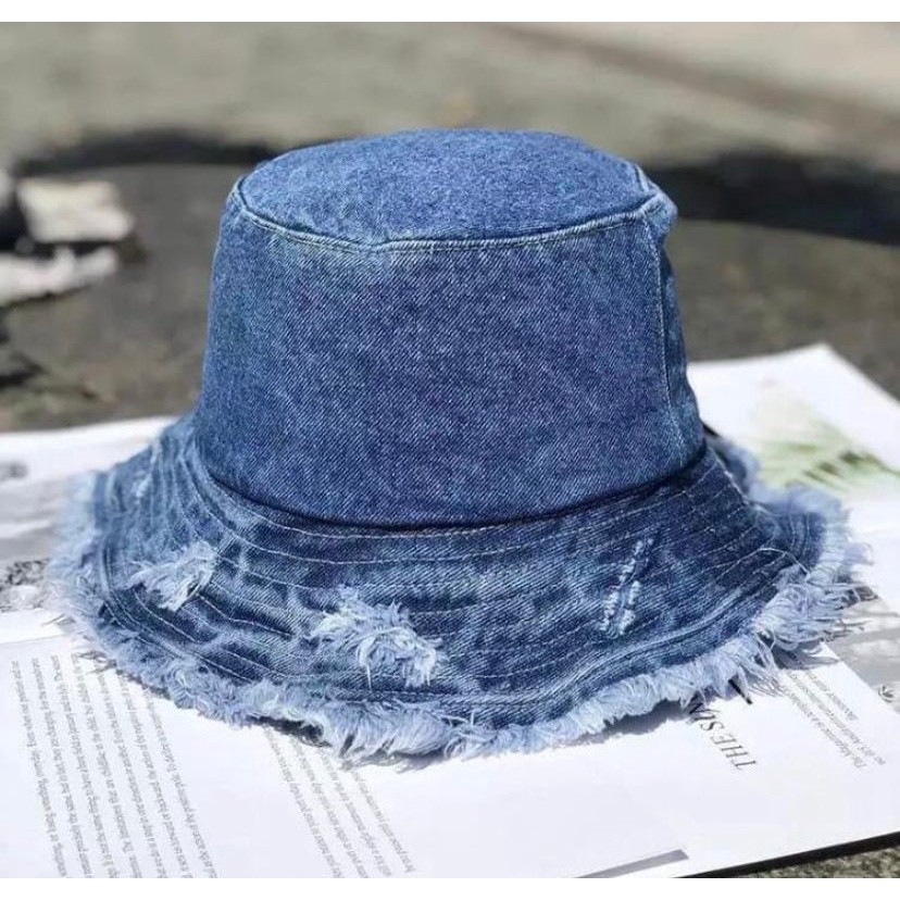 BucketHatRipped/BucketRawisPriaWanita /buckethatdenim/grosirbucket