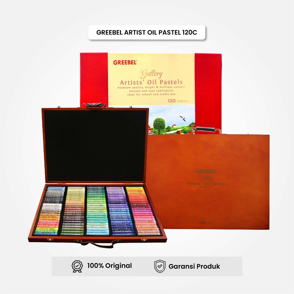 

Crayon Krayon ARTIST Greebel 120 Warna / ARTIST Oil Pastel 120 (AOP120) Mewarnai Professional Crayon Set