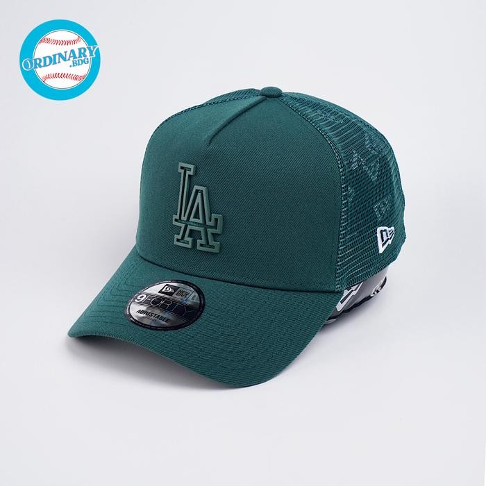 Topi New Era Original Dodgers Trucker Metal Green