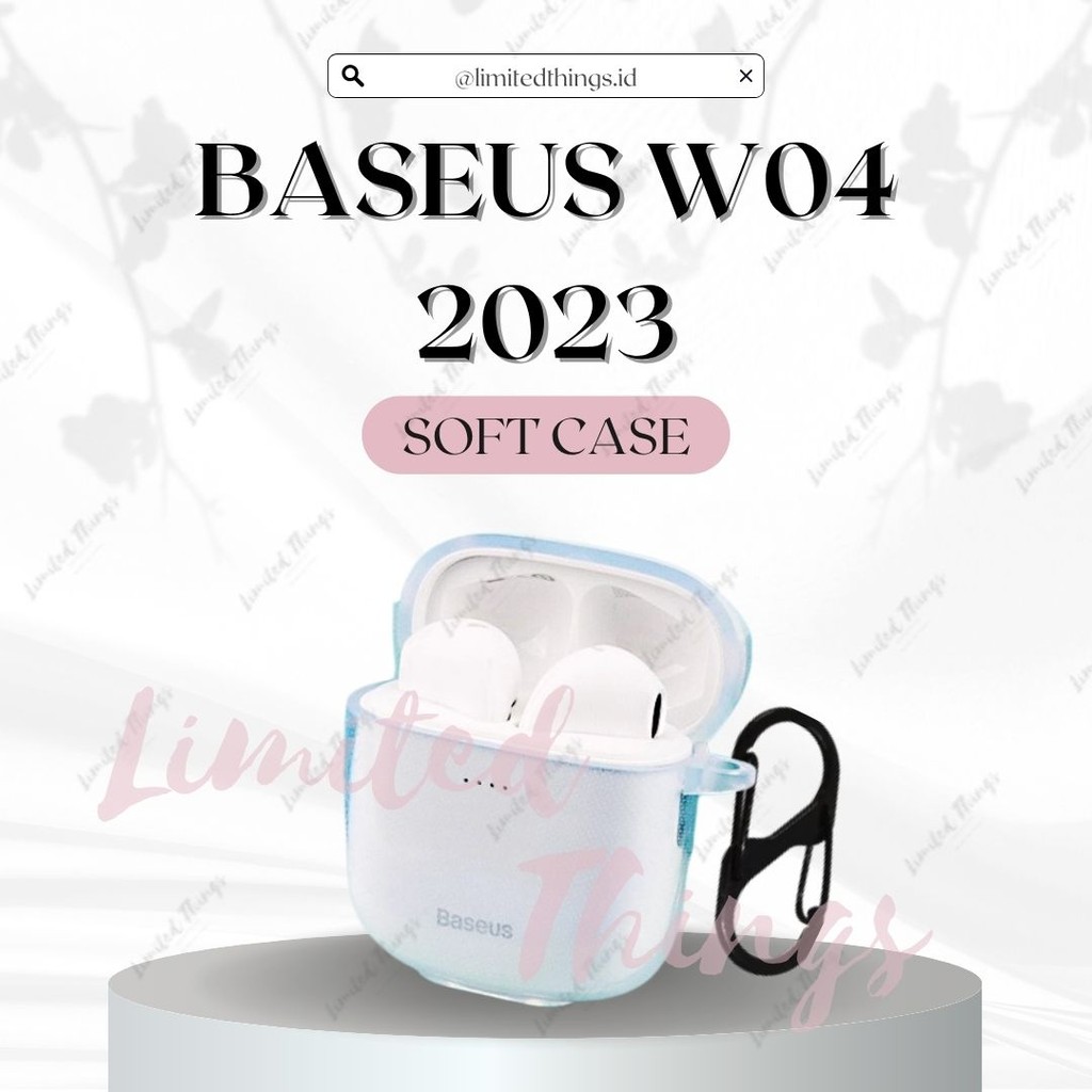 PREMIUM SOFT CASE Baseus Encok W04 2023 Polos Plain Simple Warna FREE METAL HOOK