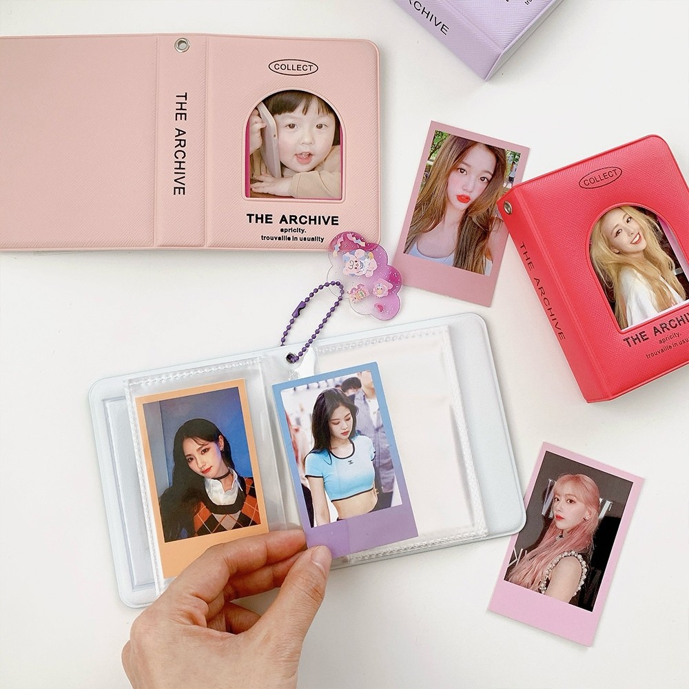 MAOLILI - 20 Slot Album Fotocard Kpop The Archive - Desain Kpop Aesthetic, PVC Tahan Lama
