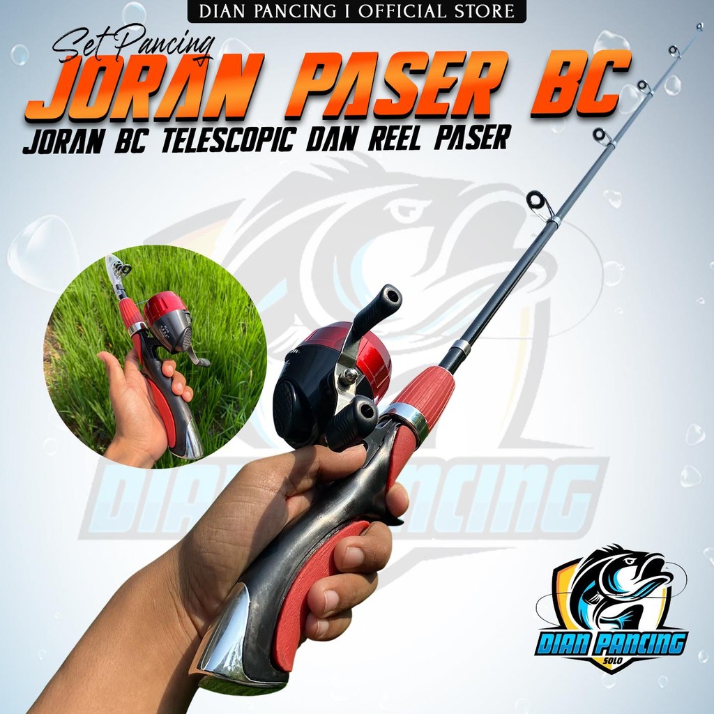 DISCOUNT SET JORAN PASER BC MURAH LENGKAP DENGAN JORAN REEL DAN SENAR JORAN BC TELESKOPIK DAN REEL
