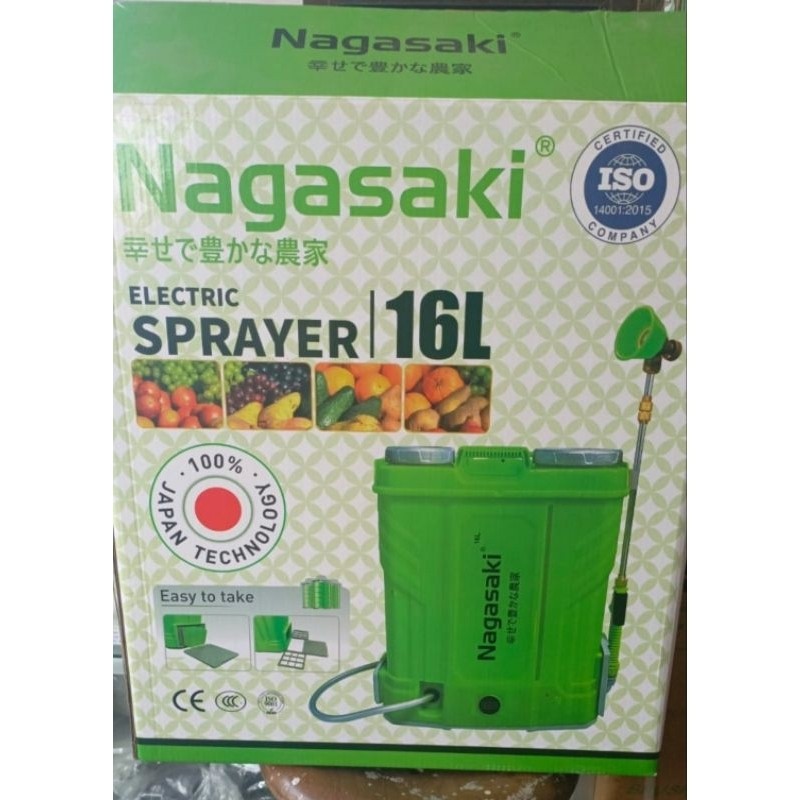 NAGASAKI 100% Original 16Liter 125 Psi Tangki Semprot Elektrik Sprayer Electric