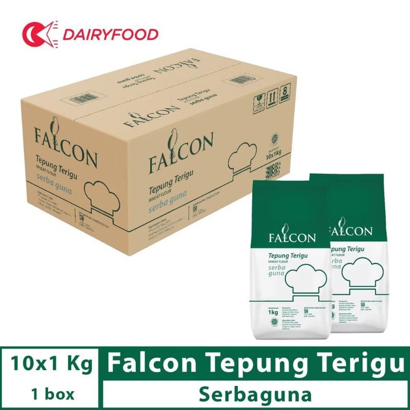 

TEPUNG FALCON SERBAGUNA HIJAU 1 DUS // 1KG // 10PCS