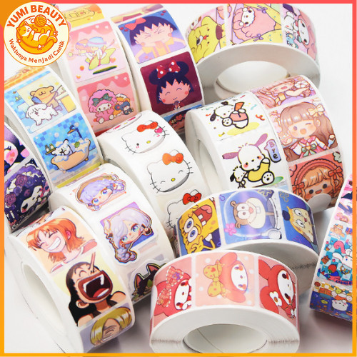 

(GROSIR DI CHAT) Sticker Lucu ThankYou Selamat Menikmati 500 PCS Tempel Ucapan TerimaKasih Stiker Jualan ST001