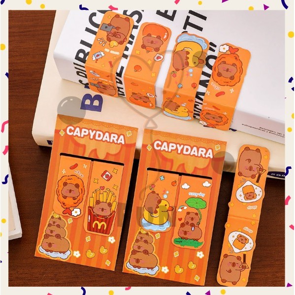 

FUNFINDS PEMBATAS BUKU MAGNET KAPIBARA PANJANG KARAKTER KARTUN BOOKMARK MAGNETIC
