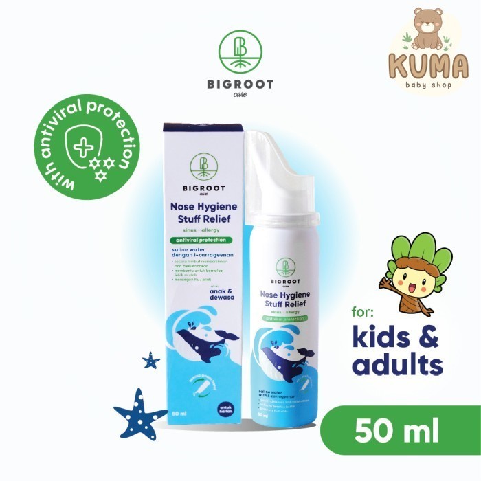 

Bigroot Nose Hygiene Stuff Relief 50ml Pencuci Hidung Saline Water
