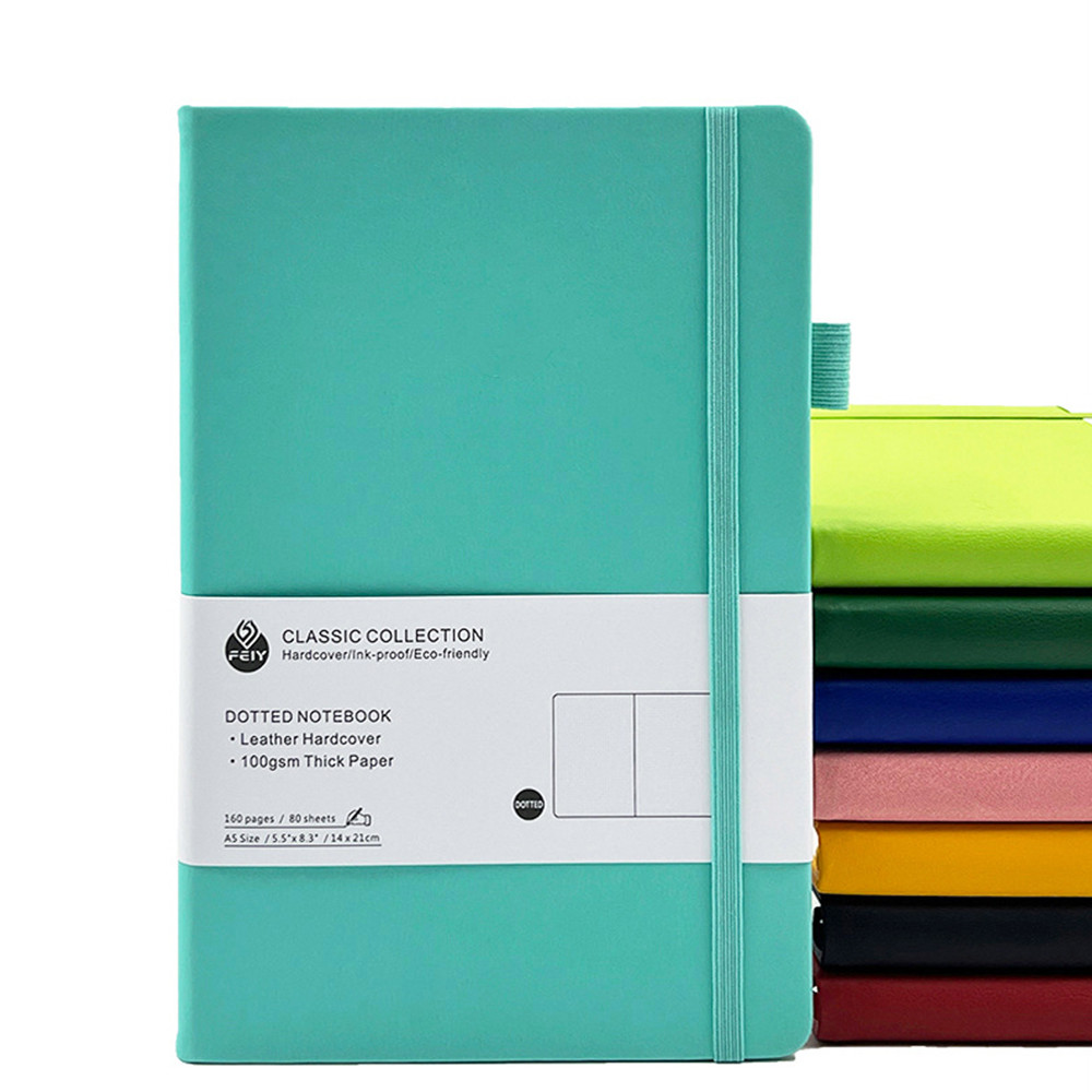 

A5 Bullet Dotted Journal for Creativity – 100 GSM Dot Grid Notebook with 160 Numbered Pages and Lay-Flat Binding