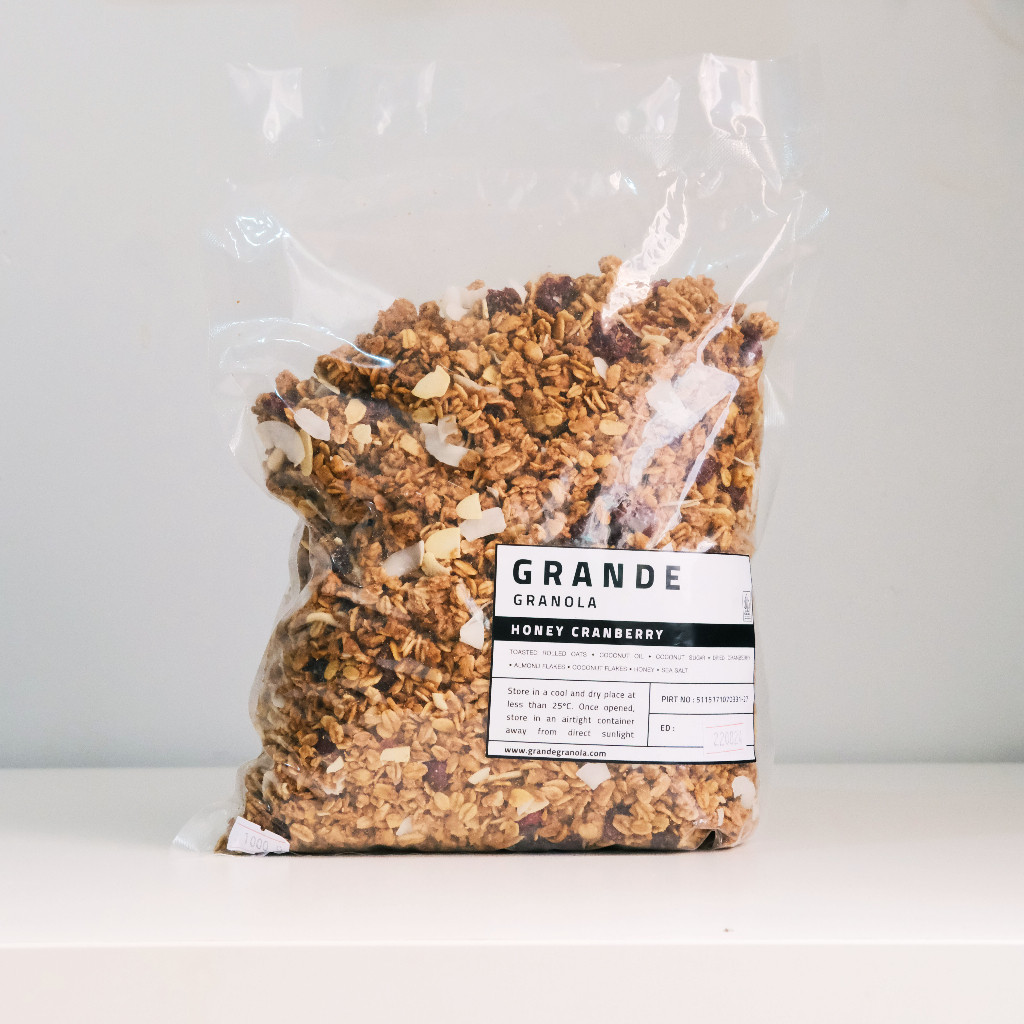 

New Grande Granola Honey Cranberry 1KG Terlaris