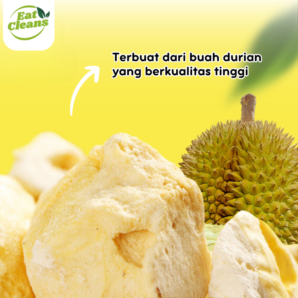 

Snack Keripik Durian Kering - Snack Freeze Dried Fruit - Camilan Sehat Durian Kering Beku - Cemilan Diet Durian Dried Fruit - Durian Vacuum Freeze Dried - Snack Thailand Cemilan Instan