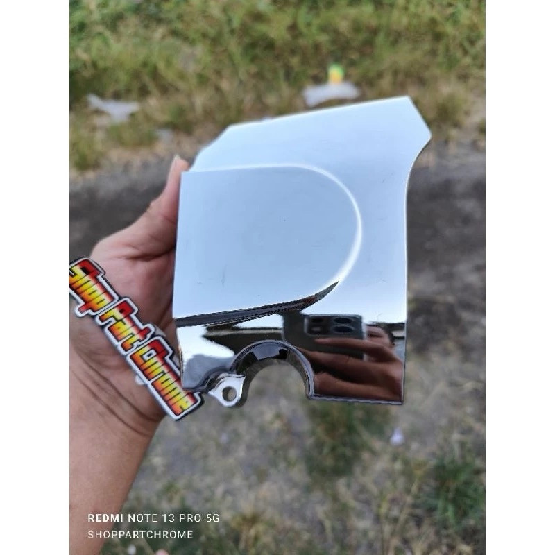 [CHROME] tutup gear depan honda mp hiu megapro lama original perunggu/diral bisa disubtansi ke gl pr