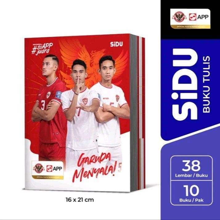

Buku Tulis SIDU ISI 38 / Buku Tulis Sidu 38 Lembar 1 Pak isi 10 Pcs Ori SIDU MOTIF TIM NAS