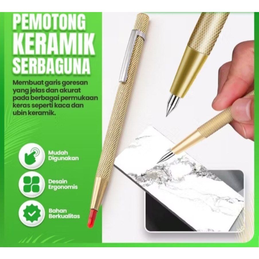 

Glass Marker Pen / Pena Pemotong Keramik Kaca Pen Scribe Alat Penanda Pengukur Granit Premium High Quality | BsM