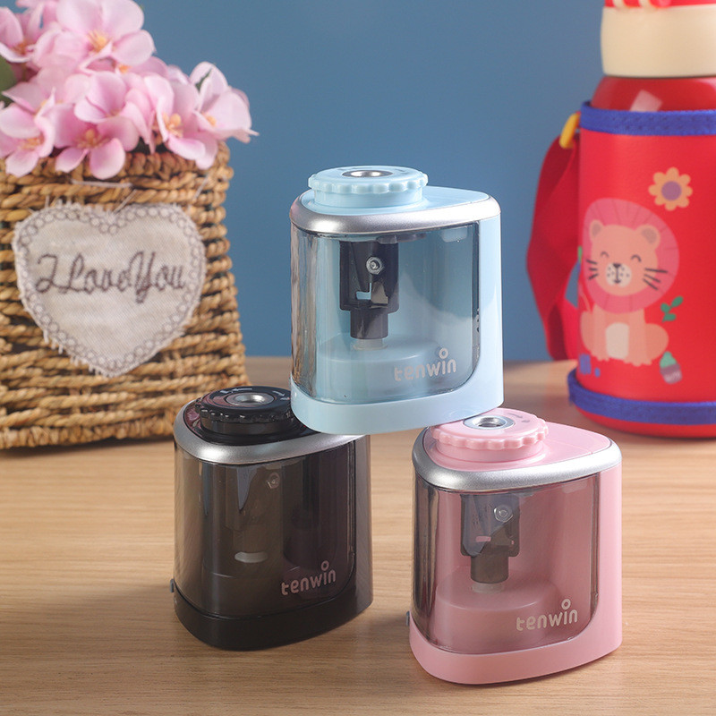 

1pc Electric Pencil Sharpener, Creative Automatic Pencil Sharpener, Office Supplies (Battery Not Included)