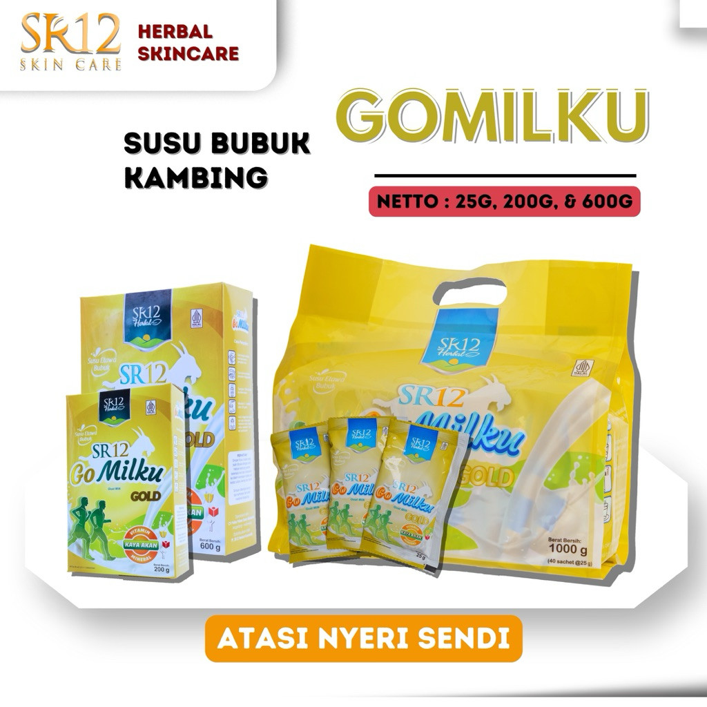 

GoMilku Gold by SR12 / Go Milku Gold / Susu Kambing Khusus Lansia /