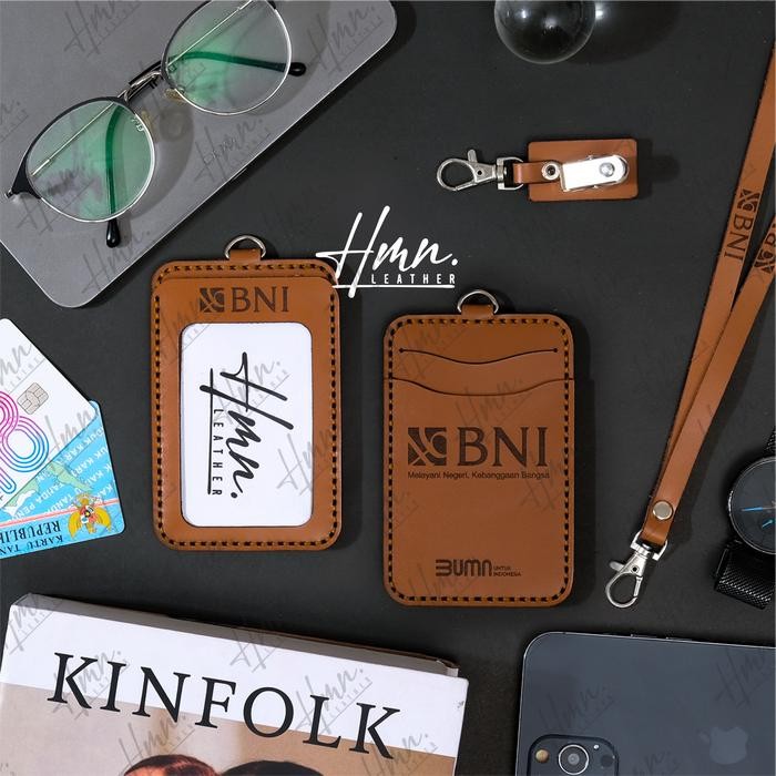 

IDCARD HOLDER KULIT ASLI - TAN, CUSTOM GRAFIR